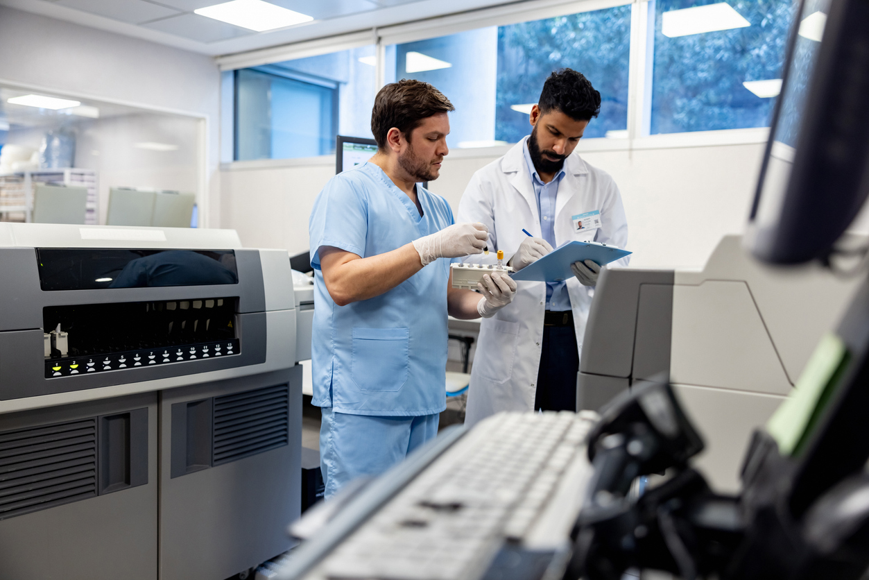 Nurse Researcher Working in a Lab