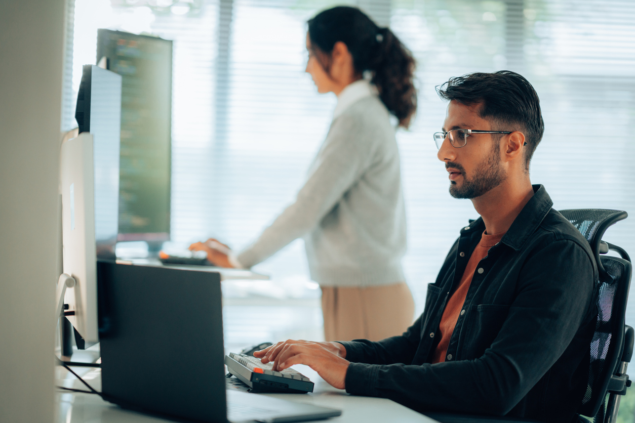 Cybersecurity Professionals Working in an Office..jpg